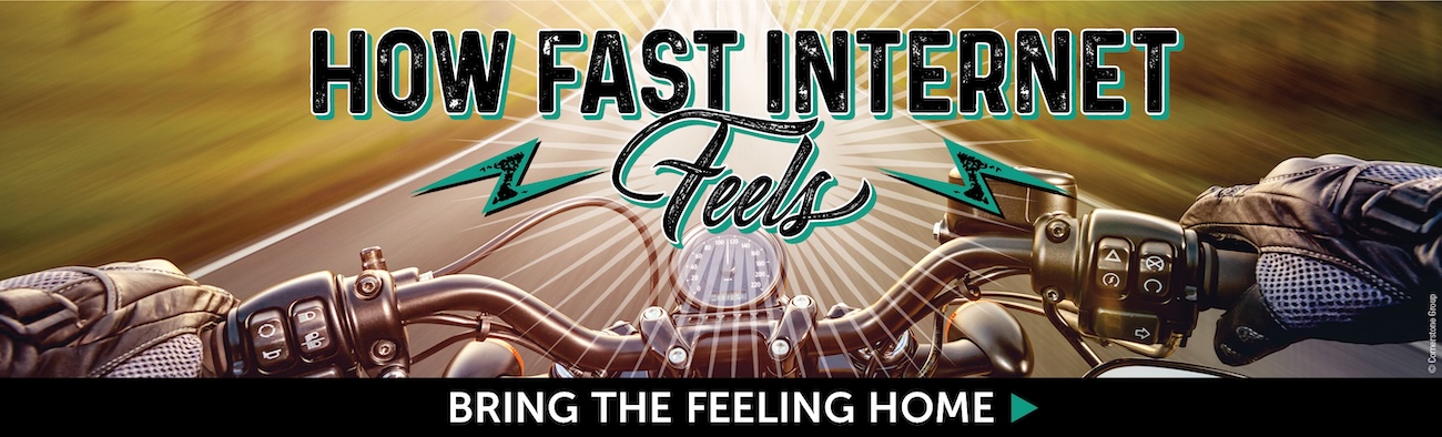This is how fast internet feels! Bring the feeling home!